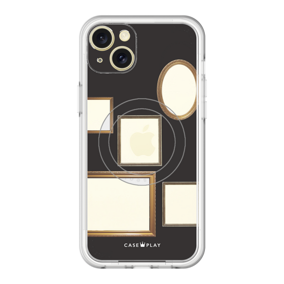 スリムプロテクションプレミアムケース with MagSafe［ Photo Frames - Black ］