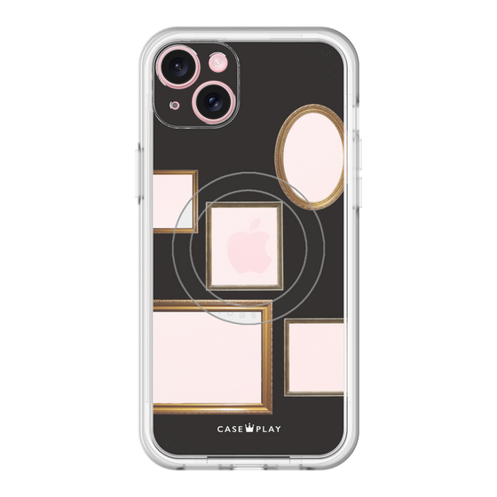 スリムプロテクションプレミアムケース with MagSafe［ Photo Frames - Black ］