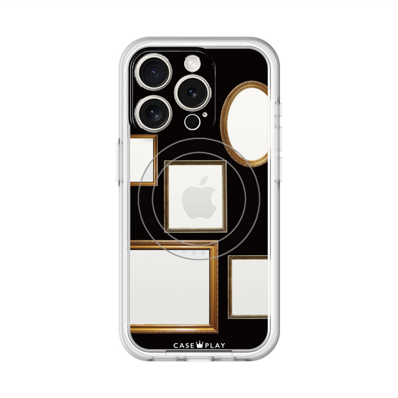 スリムプロテクションプレミアムケース with MagSafe［ Photo Frames - Black ］