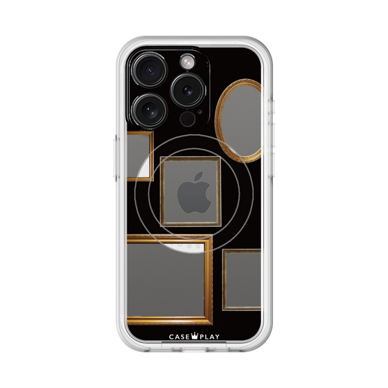 スリムプロテクションプレミアムケース with MagSafe［ Photo Frames - Black ］