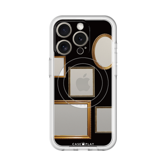 スリムプロテクションプレミアムケース with MagSafe［ Photo Frames - Black ］