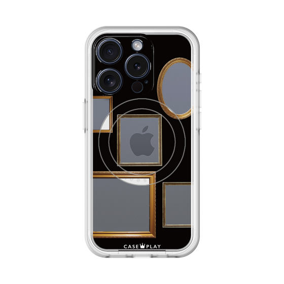 スリムプロテクションプレミアムケース with MagSafe［ Photo Frames - Black ］