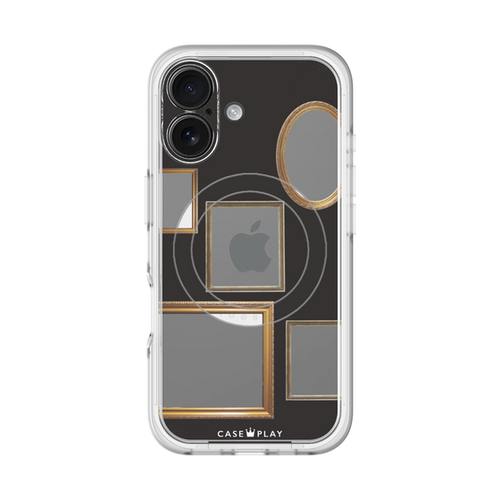 スリムプロテクションプレミアムケース with MagSafe［ Photo Frames - Black ］