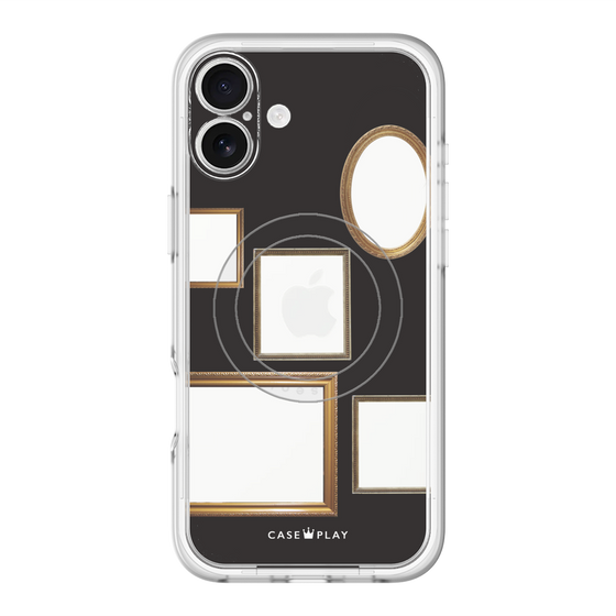 スリムプロテクションプレミアムケース with MagSafe［ Photo Frames - Black ］
