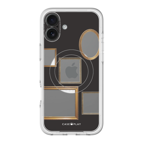 スリムプロテクションプレミアムケース with MagSafe［ Photo Frames - Black ］