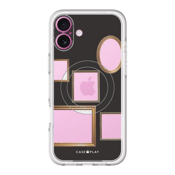 スリムプロテクションプレミアムケース with MagSafe［ Photo Frames - Black ］