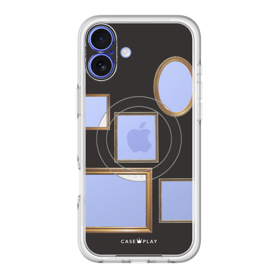 スリムプロテクションプレミアムケース with MagSafe［ Photo Frames - Black ］