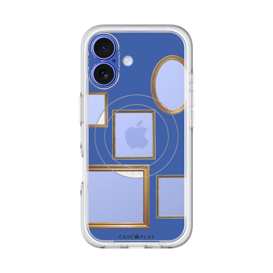スリムプロテクションプレミアムケース with MagSafe［ Photo Frames - Blue ］