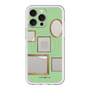 スリムプロテクションプレミアムケース with MagSafe［ Photo Frames - Light Green ］
