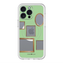 スリムプロテクションプレミアムケース with MagSafe［ Photo Frames - Light Green ］
