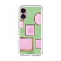 スリムプロテクションプレミアムケース with MagSafe［ Photo Frames - Light Green ］