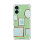 スリムプロテクションプレミアムケース with MagSafe［ Photo Frames - Light Green ］