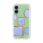 スリムプロテクションプレミアムケース with MagSafe［ Photo Frames - Light Green ］
