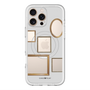 スリムプロテクションプレミアムケース with MagSafe［ Photo Frames - Light Gray ］