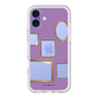 スリムプロテクションプレミアムケース with MagSafe［ Photo Frames - Purple ］