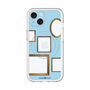 スリムプロテクションプレミアムケース with MagSafe［ Photo Frames - Light Blue ］