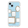 スリムプロテクションプレミアムケース with MagSafe［ Photo Frames - Light Blue ］