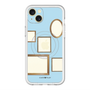 スリムプロテクションプレミアムケース with MagSafe［ Photo Frames - Light Blue ］