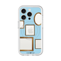スリムプロテクションプレミアムケース with MagSafe［ Photo Frames - Light Blue ］