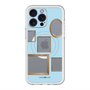 スリムプロテクションプレミアムケース with MagSafe［ Photo Frames - Light Blue ］