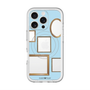 スリムプロテクションプレミアムケース with MagSafe［ Photo Frames - Light Blue ］