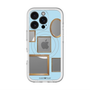 スリムプロテクションプレミアムケース with MagSafe［ Photo Frames - Light Blue ］