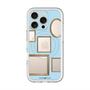 スリムプロテクションプレミアムケース with MagSafe［ Photo Frames - Light Blue ］