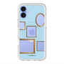 スリムプロテクションプレミアムケース with MagSafe［ Photo Frames - Light Blue ］