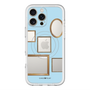 スリムプロテクションプレミアムケース with MagSafe［ Photo Frames - Light Blue ］