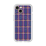 スリムプロテクションプレミアムケース with MagSafe［ Tartan Check - Purple ］