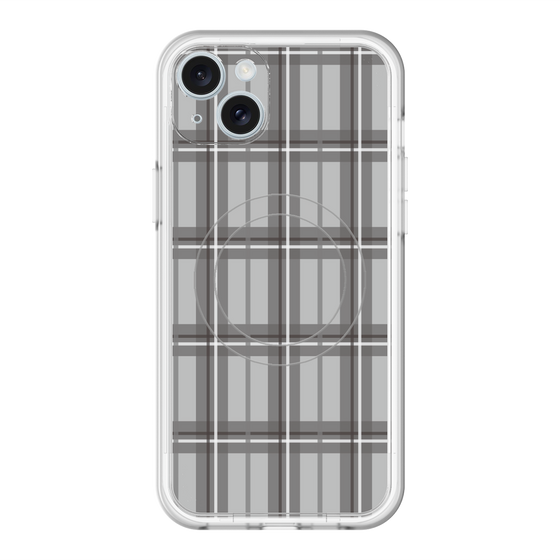 スリムプロテクションプレミアムケース with MagSafe［ Tartan Check - Gray ］