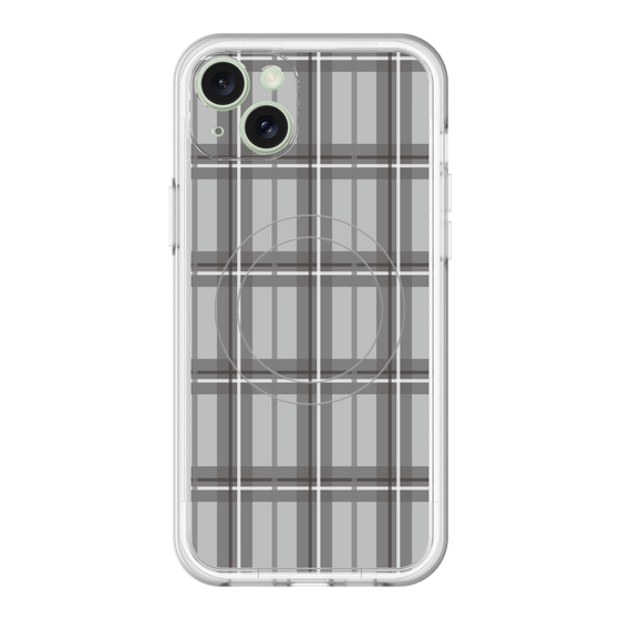 スリムプロテクションプレミアムケース with MagSafe［ Tartan Check - Gray ］
