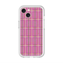 スリムプロテクションプレミアムケース with MagSafe［ Tartan Check - Pink ］
