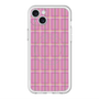 スリムプロテクションプレミアムケース with MagSafe［ Tartan Check - Pink ］