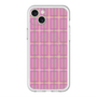 スリムプロテクションプレミアムケース with MagSafe［ Tartan Check - Pink ］