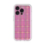 スリムプロテクションプレミアムケース with MagSafe［ Tartan Check - Pink ］