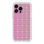 スリムプロテクションプレミアムケース with MagSafe［ Tartan Check - Pink ］