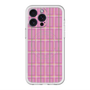 スリムプロテクションプレミアムケース with MagSafe［ Tartan Check - Pink ］