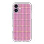 スリムプロテクションプレミアムケース with MagSafe［ Tartan Check - Pink ］
