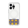 スリムプロテクションプレミアムケース with MagSafe［ CASEPLAY Tartan Check - Yellow ］
