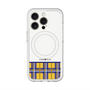 スリムプロテクションプレミアムケース with MagSafe［ CASEPLAY Tartan Check - Yellow ］