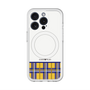 スリムプロテクションプレミアムケース with MagSafe［ CASEPLAY Tartan Check - Yellow ］