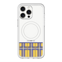 スリムプロテクションプレミアムケース with MagSafe［ CASEPLAY Tartan Check - Yellow ］