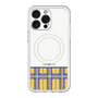 スリムプロテクションプレミアムケース with MagSafe［ CASEPLAY Tartan Check - Yellow ］