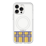 スリムプロテクションプレミアムケース with MagSafe［ CASEPLAY Tartan Check - Yellow ］