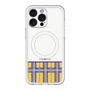 スリムプロテクションプレミアムケース with MagSafe［ CASEPLAY Tartan Check - Yellow ］