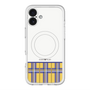 スリムプロテクションプレミアムケース with MagSafe［ CASEPLAY Tartan Check - Yellow ］