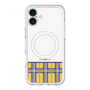 スリムプロテクションプレミアムケース with MagSafe［ CASEPLAY Tartan Check - Yellow ］