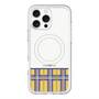 スリムプロテクションプレミアムケース with MagSafe［ CASEPLAY Tartan Check - Yellow ］
