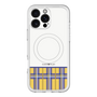 スリムプロテクションプレミアムケース with MagSafe［ CASEPLAY Tartan Check - Yellow ］